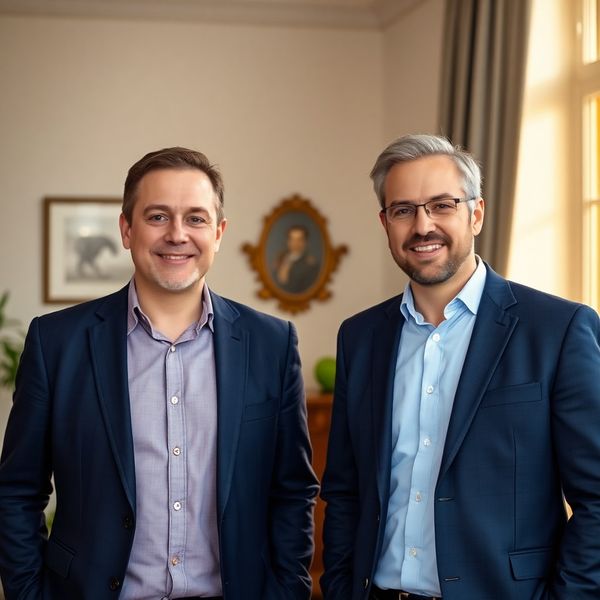 Dva finanční poradci v kanceláři v Českých Budějovicích